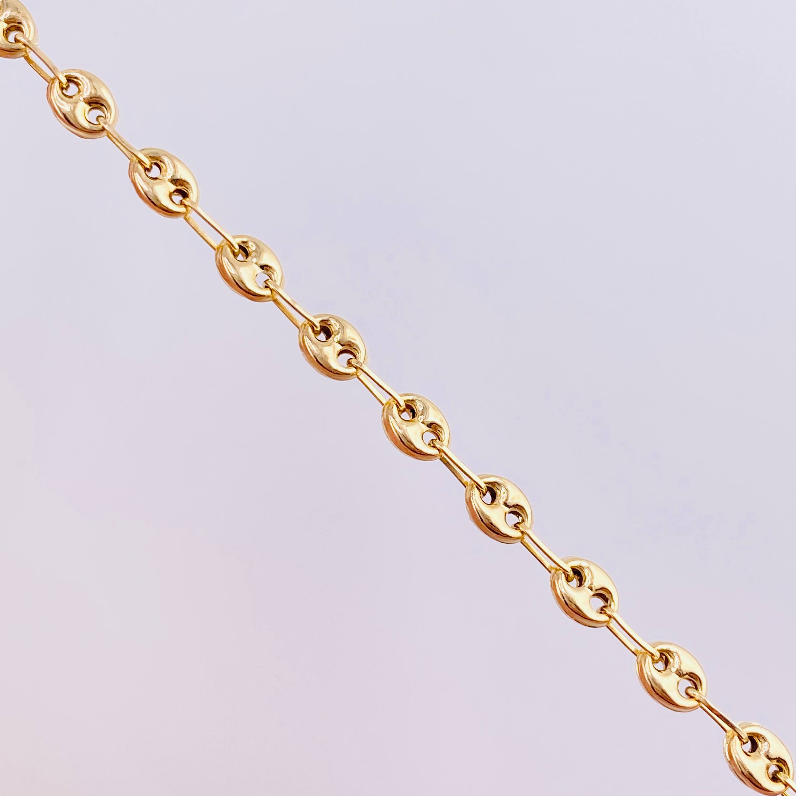 Tobillera Gc 2.6 g / 9 3/4 in / 3.5 mm Oro Amarillo 18K