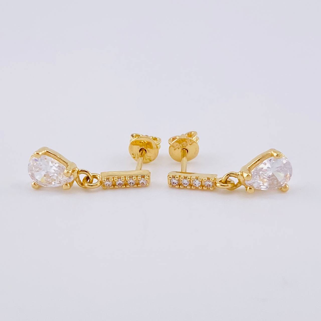 Topos Linea Lluvia 2.85 g / 3/4 in Oro Amarillo 18K