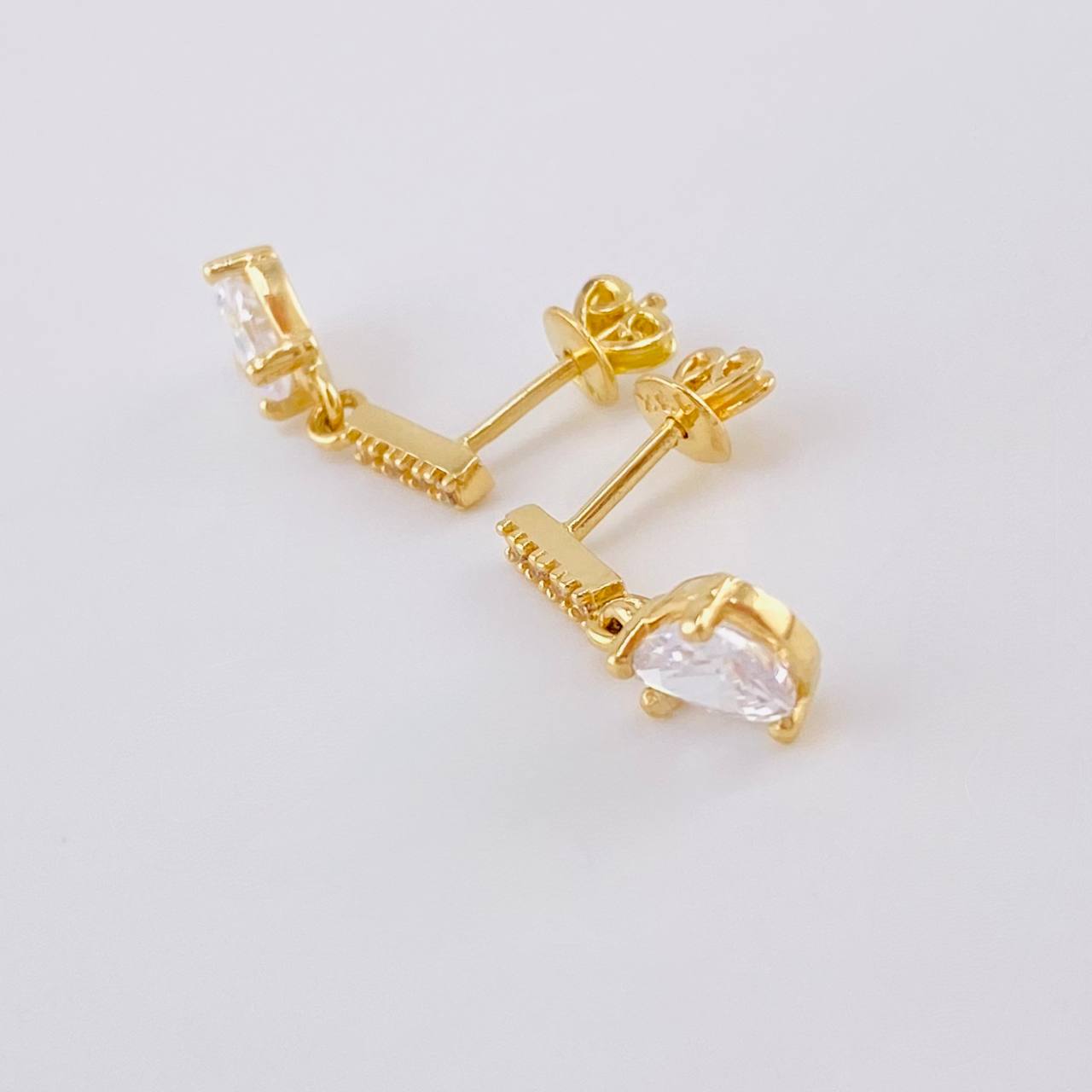Topos Linea Lluvia 2.85 g / 3/4 in Oro Amarillo 18K