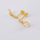 Topos Linea Lluvia 2.85 g / 3/4 in Oro Amarillo 18K