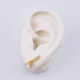 Topos Linea Lluvia 2.85 g / 3/4 in Oro Amarillo 18K