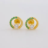 Topos Media Manzana Tupida 2 g / in / 8.6 mm Oro Amarillo 18K