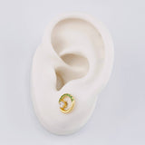 Topos Media Manzana Tupida 2 g / in / 8.6 mm Oro Amarillo 18K