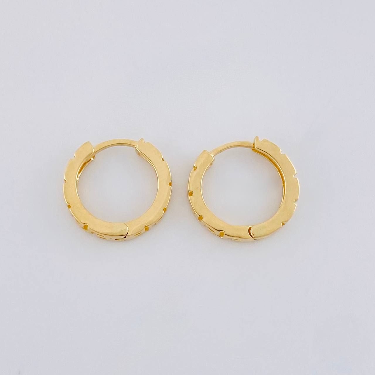 Candongas Tribal 1.85 g / 1/2 in Oro Amarillo 18K