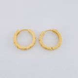 Candongas Tribal 1.85 g / 1/2 in Oro Amarillo 18K