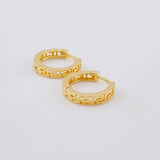 Candongas Tribal 1.85 g / 1/2 in Oro Amarillo 18K