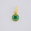 Dije Circular Tupido 0.85 g / 1/2 in Oro Amarillo 18K