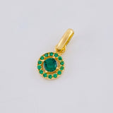 Dije Circular Tupido 0.85 g / 1/2 in Oro Amarillo 18K