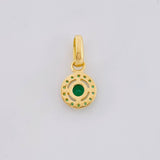 Dije Circular Tupido 0.85 g / 1/2 in Oro Amarillo 18K