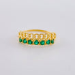 Anillo Hilera Cubana 2.3 g / T7 1/4 Oro Amarillo 18K