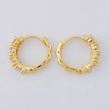 Candongas Aro Rupestre 3.55 g / 1/2 in Oro Amarillo 18K