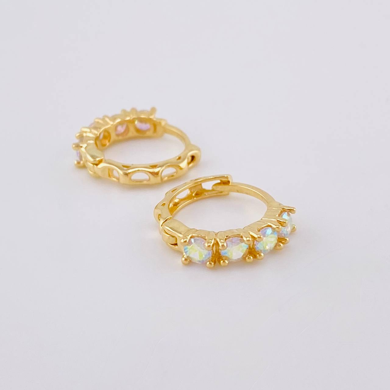 Candongas Aro Rupestre 3.55 g / 1/2 in Oro Amarillo 18K