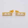 Stud Earrings Casete Tupidos Partial 2.2 g / 1/2 in 18K Yellow Gold