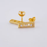 Stud Earrings Casete Tupidos Partial 2.2 g / 1/2 in 18K Yellow Gold