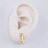 Stud Earrings Casete Tupidos Partial 2.2 g / 1/2 in 18K Yellow Gold