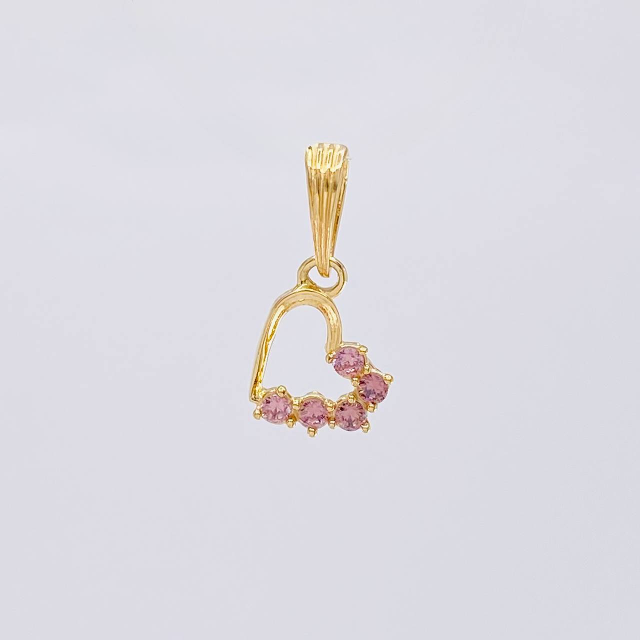 Dije Silueta Corazón 0.75 g / 1/2 in Oro Amarillo 18K