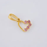Dije Silueta Corazón 0.75 g / 1/2 in Oro Amarillo 18K
