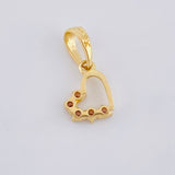 Dije Silueta Corazón 0.75 g / 1/2 in Oro Amarillo 18K