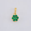 Dije Flor Seis Petalos 1.2 g / 1/2 in Oro Amarillo 18K