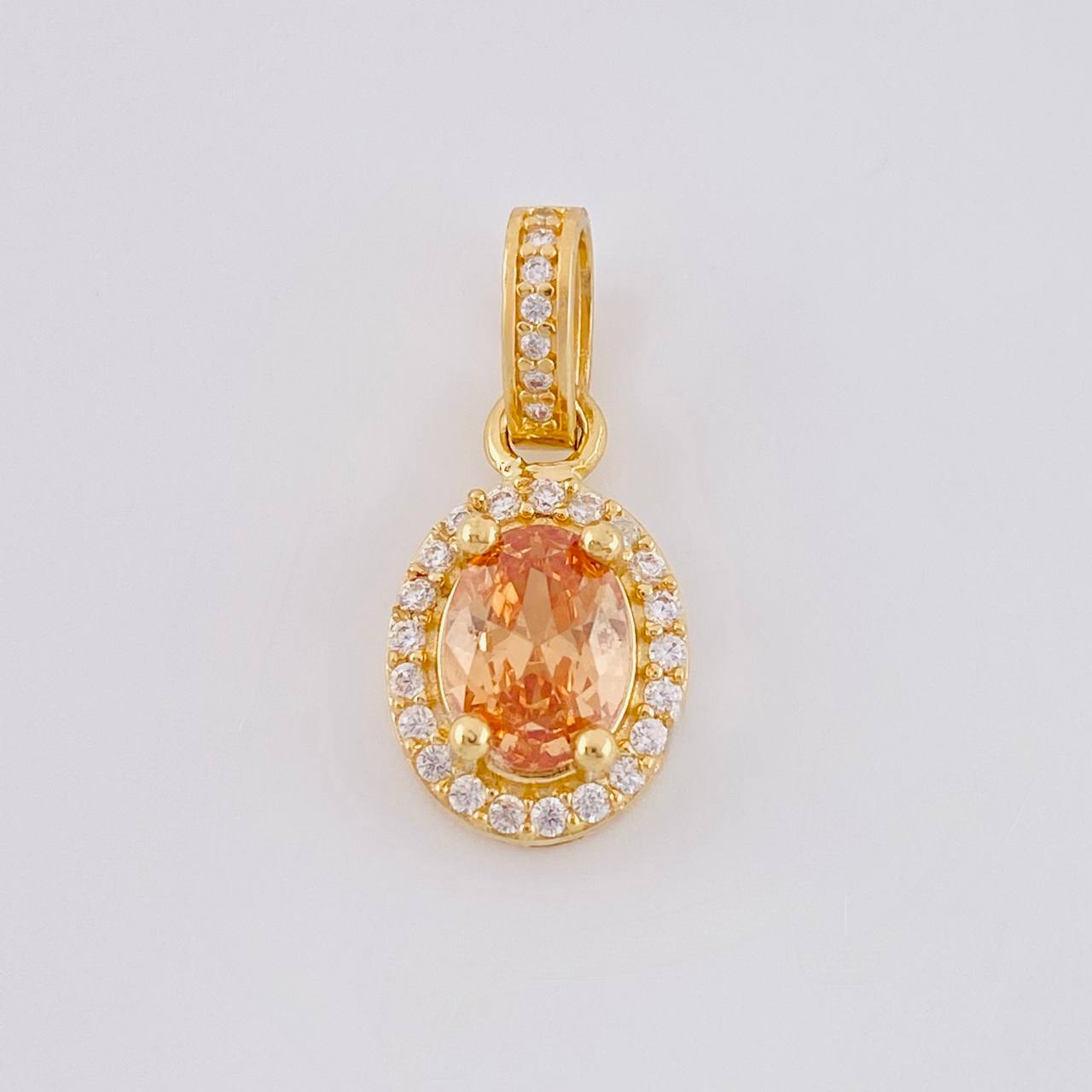 Topos Set Ovalo Tupido 6.35g / in / 12.35mm Oro Amarillo 18K