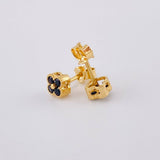 Topos Set Trebol 2g / in / 5.2mm Oro Amarillo 18K