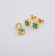 Topos Set Trebol 2.1g / in / 5.2mm Oro Amarillo 18K