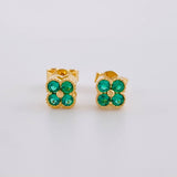 Topos Set Trebol 2.1g / in / 5.2mm Oro Amarillo 18K