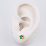 Topos Set Trebol 2.1g / in / 5.2mm Oro Amarillo 18K