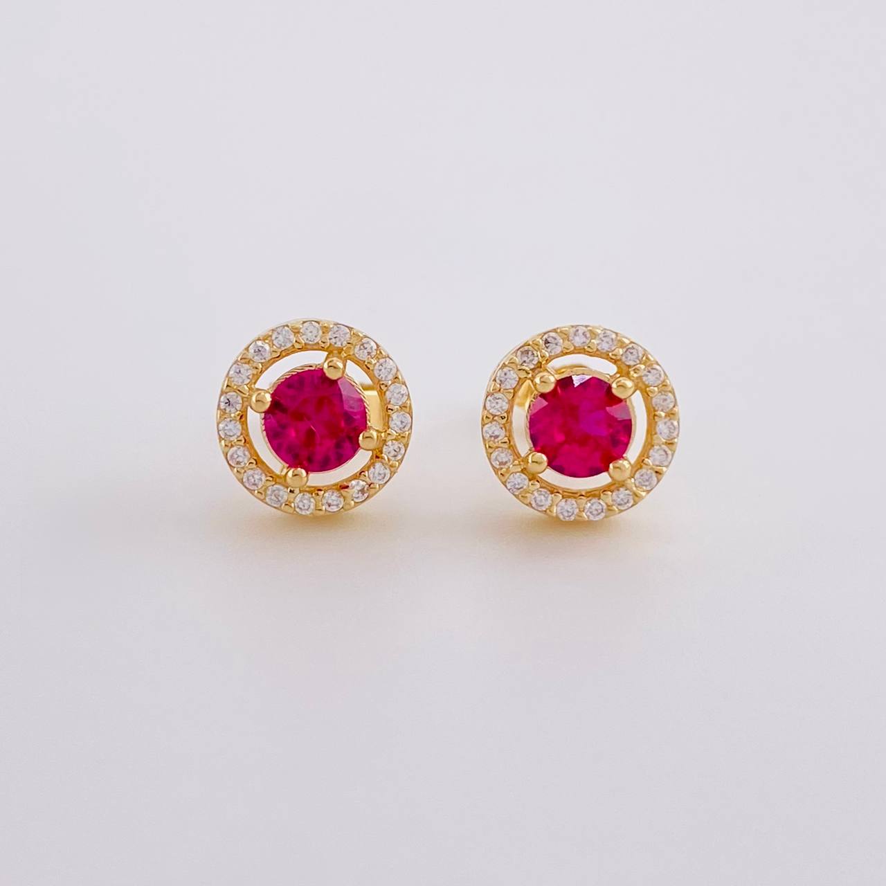 Topos Halo Tupido 3.3g / in / 8.85mm Oro Amarillo 18K