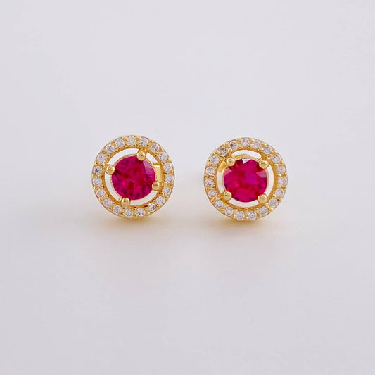 Topos Halo Tupido 3.3g / in / 8.85mm Oro Amarillo 18K