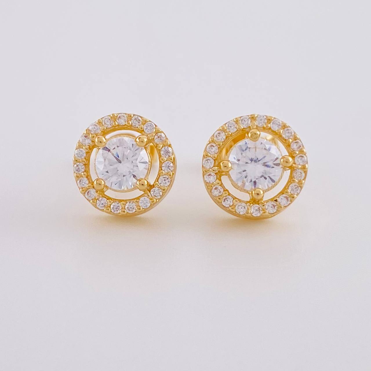Topos Halo Tupido 3.4g / in / 8.85mm Oro Amarillo 18K