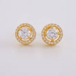 Topos Halo Tupido 3.4g / in / 8.85mm Oro Amarillo 18K
