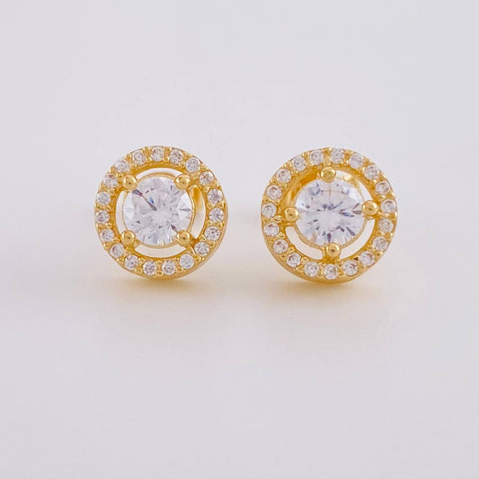 Topos Halo Tupido 3.4g / in / 8.85mm Oro Amarillo 18K
