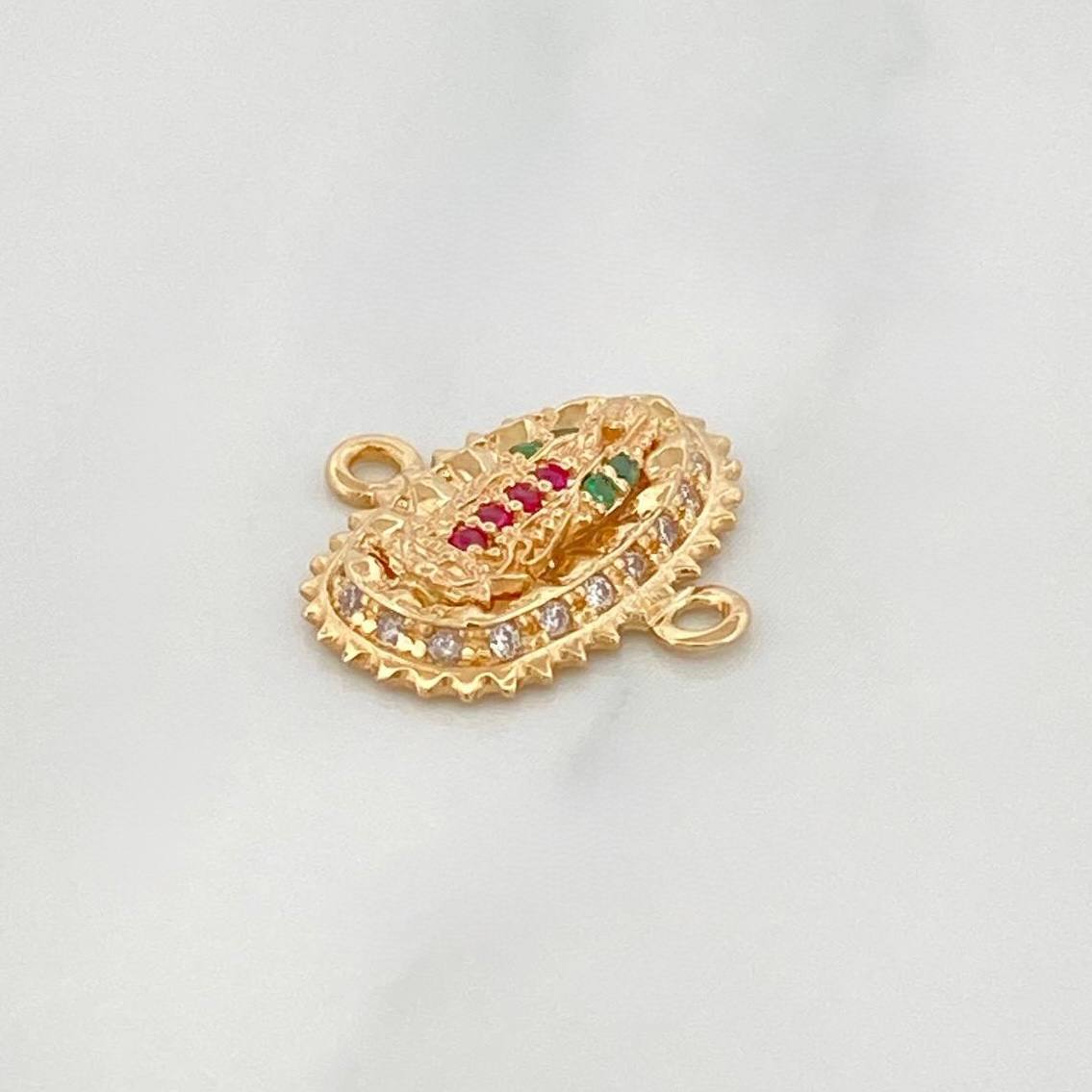 Charm Virgin Guadalupe 1.2 g / 1/2 in Yellow Gold 18K