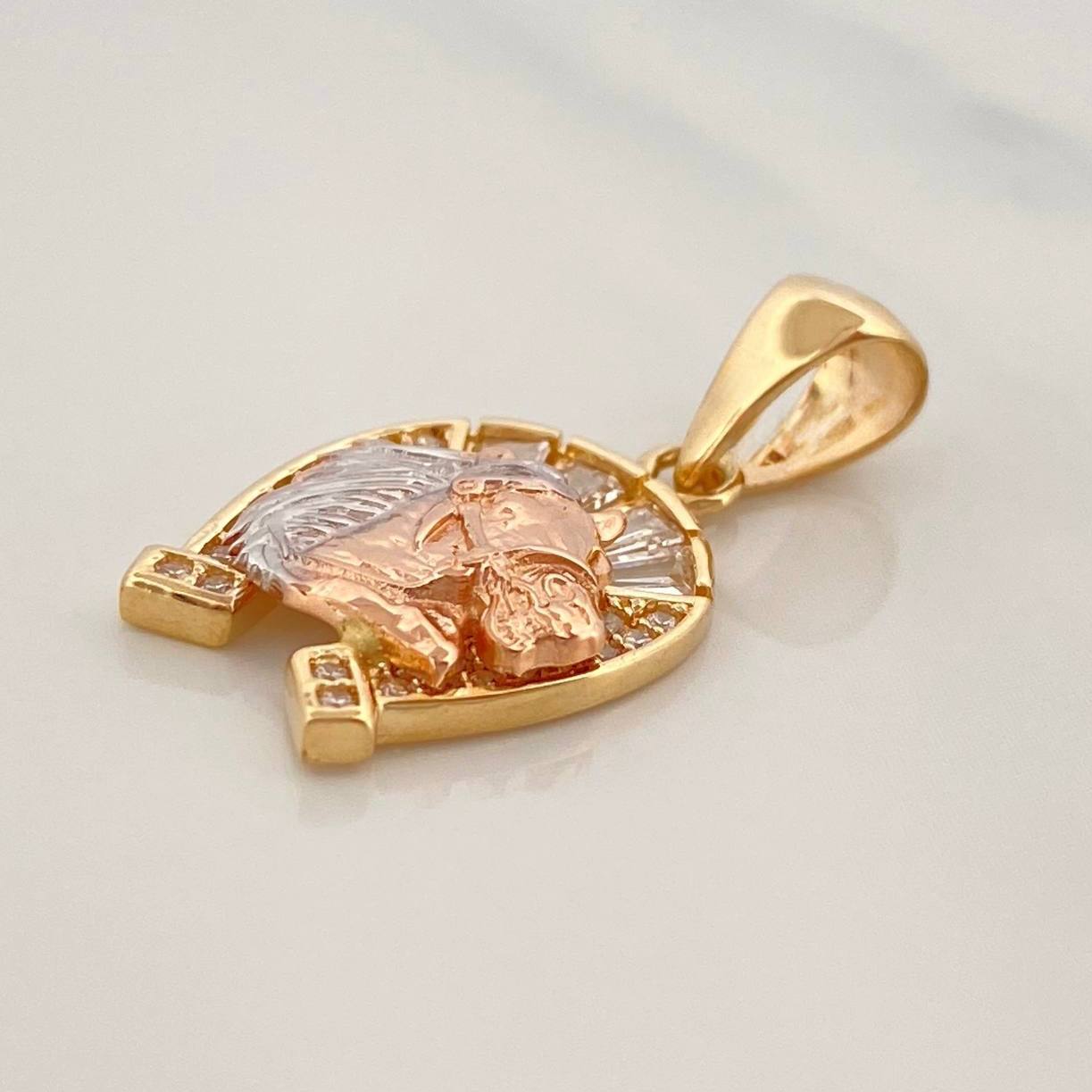 Dije Herradura Caballo 2.45 g / 1 in Tres Oros 18K