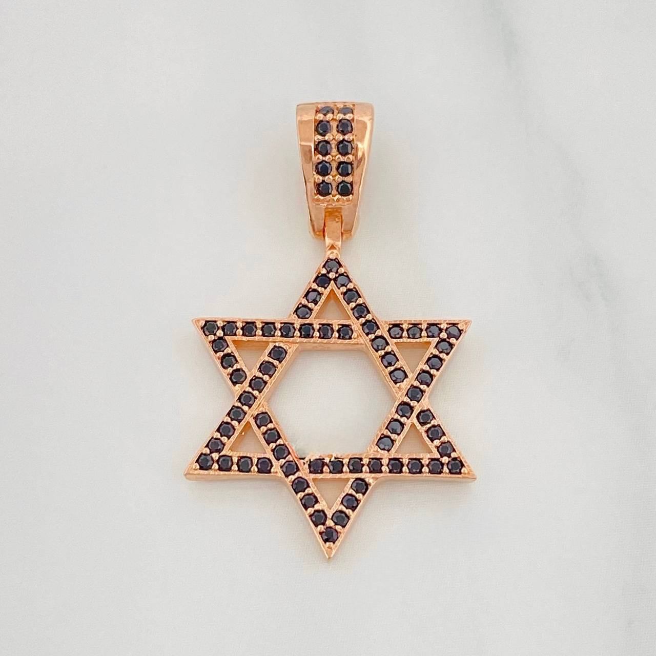 Dije Estrella De David 2.5 g / 1 1/4 in Oro Rosa 18K