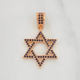 Dije Estrella De David 2.5 g / 1 1/4 in Oro Rosa 18K