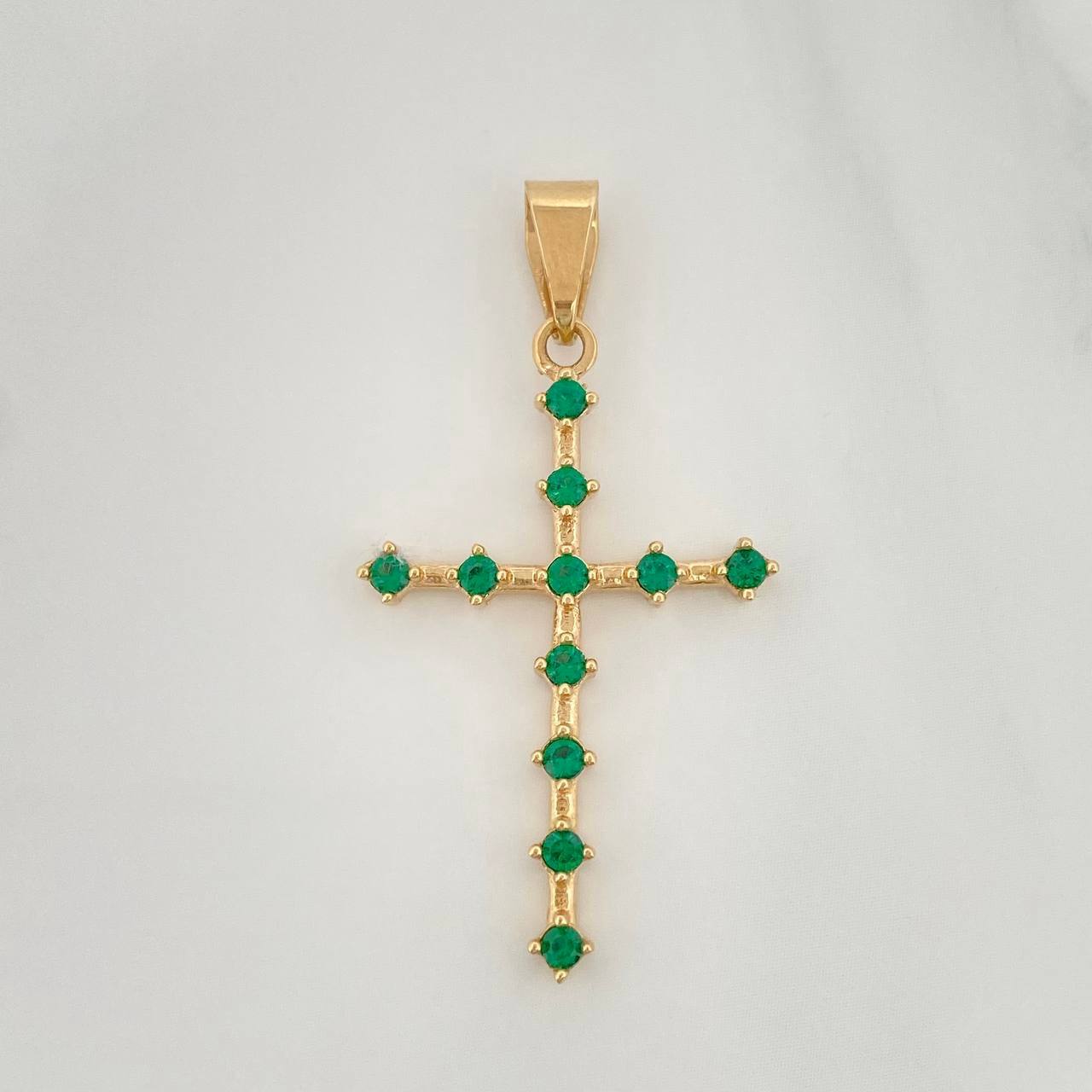 Pendant Cross 2.4 g / 1 1/2 in Yellow Gold 18K