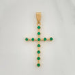 Pendant Cross 2.4 g / 1 1/2 in Yellow Gold 18K