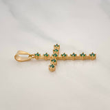 Pendant Cross 2.4 g / 1 1/2 in Yellow Gold 18K