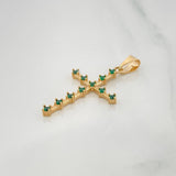 Pendant Cross 2.4 g / 1 1/2 in Yellow Gold 18K