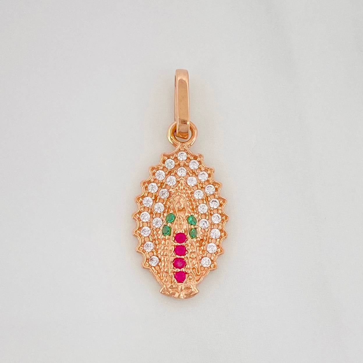 Dije Virgen Guadalupe 1.15 g / 1 in Oro Rosa 18K