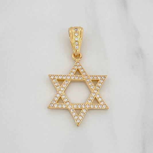 Dije Estrella De David 2.4 g / 1 1/4 in Oro Amarillo 18K