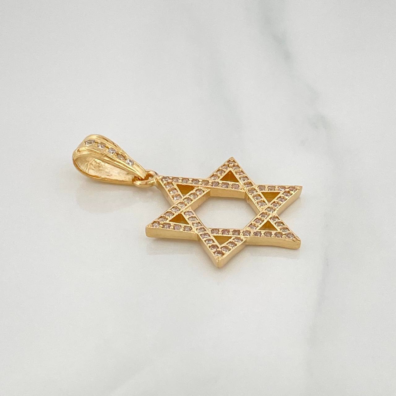 Dije Estrella De David 2.4 g / 1 1/4 in Oro Amarillo 18K