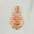 Pendant Lion 3.55 g / 1 in Two-tone White Rose Gold 18K