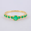 Solitaire Ring Essence Emeralds 46Pts 1.95 g / T8 Yellow Gold 18K