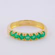 Churumbela Ring Emeralds 56Pts 2.5 g / T7 1/2 Yellow Gold 18K