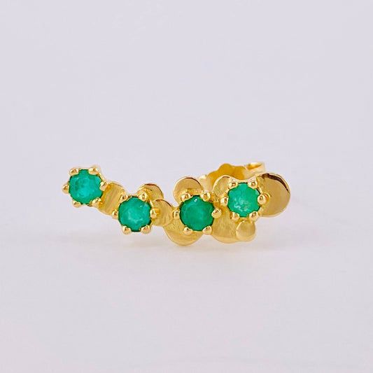 Piercing Luxury Esmeraldas 32Pts 0.85 g / 1 in Oro Amarillo 18K