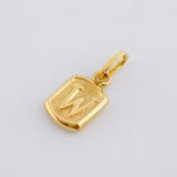 Pendant Letter W 0.35g / 1/2 in Yellow Gold 18K