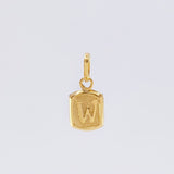 Pendant Letter W 0.35g / 1/2 in Yellow Gold 18K